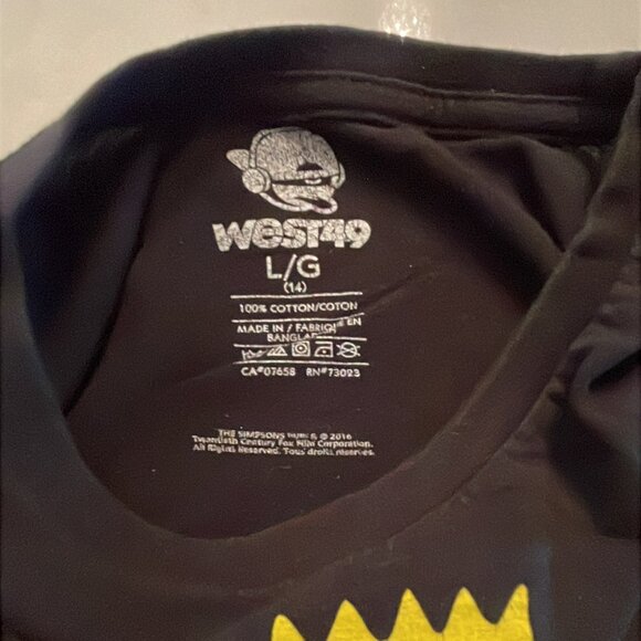 Simpsons T-Shirt Size L Youth (14) - Bart Simpson - Picture 7 of 9